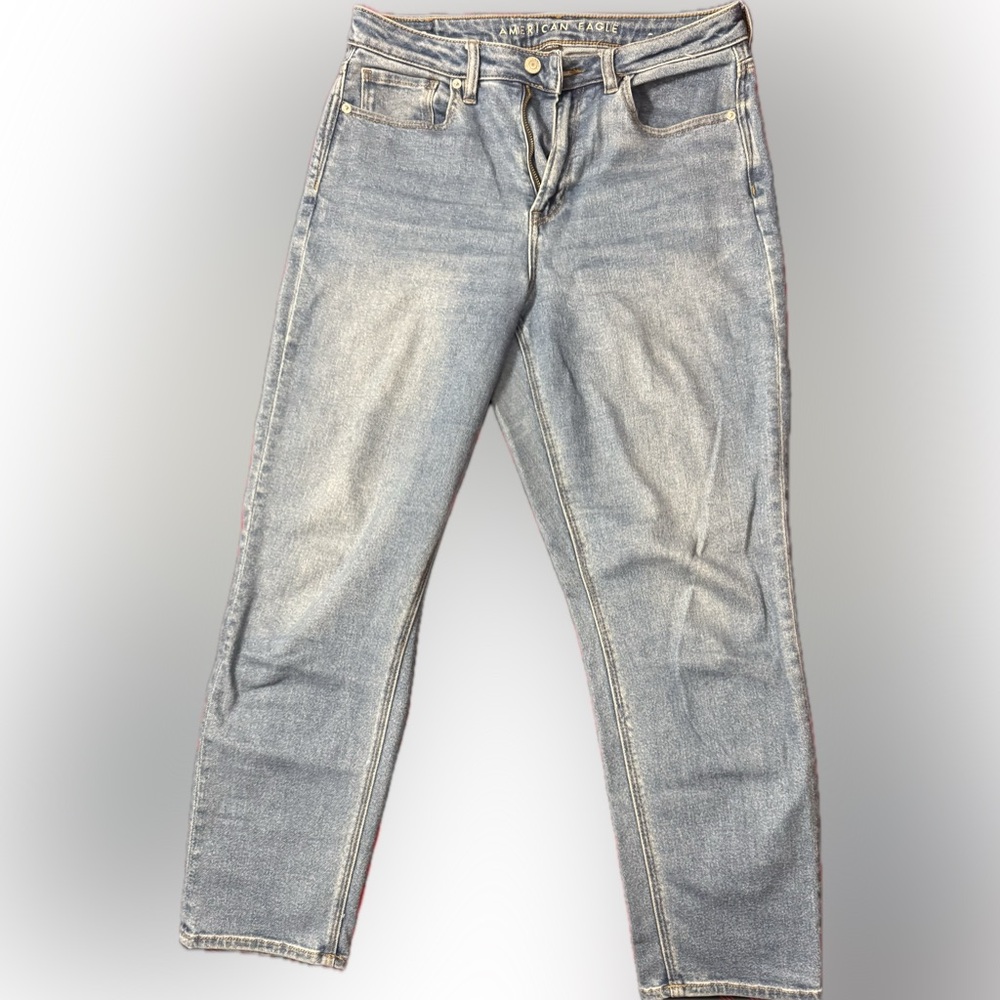 American Eagle Outfitters Light Blue Straight Leg Jeans